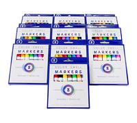 Color Swell Washable Markers Bulk Pack 10 Sets 8 Count Vibrant Colours 80 Total Perfect Bulk Pack for Teachers, Kids and Classrooms