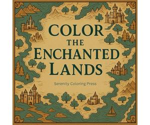 Color the Enchanted Lands: A Fantasy Map Coloring Book for Adults & Teens