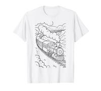 Color the Locomotive Train and Paint it Yourself Value Graphic T-Shirt