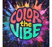 Color the Vibe: A Feel-Good Lettering Coloring Book with 40 Hand-Drawn Word Designs