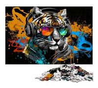 Color Tiger JigsawPuzzle 1000 Pieces for Adults Puzzles for Adults DIY Home Decor Gift, Brain Teaser Game 26X38CM/10.23x14.96inch