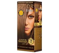 COLOR TIME | Permanent Gel Hair Dye Dark Ash Blonde Color 70 | Enriched with Royal Jelly and Vitamin C | Permanent Hair Color | Covers Gray Hair | 100 ML