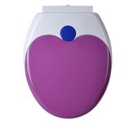Color Toilet Seat with Built-in Potty Training Seat for Toddlers and Adults, Slow Close Toilet Lid Cover, Space Saving Toddler Toilet Seat,Blue,Elongated