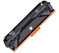 Color Toner Cartridge Compatible Replacement for HP 202A CF500A CF501A CF502A CF503A Toner Cartridge, Suitable for M254 M280 M281 Color Laser Printer-Black