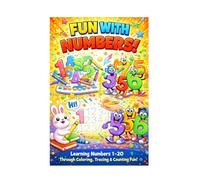 Color, Trace & Count: Numbers Activity Book for Kids: Educational Number Practice for Ages 3-7