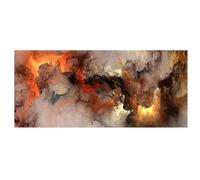 Color Tumbling Clouds Prints On Canvas Pictures Wall Art Picture on Canvas Print Abstract Landscape Painting Fire Cloud Poster Prints 60x180cmNo Frame