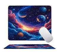 Color Universe Mouse Mat 20 x 15 cm Ultra Thin, with Stitched Edges Office Mouse Pad, Non-Slip Rubber Base, Waterproof & Washable, Home Desk Accessories,Aesthetic with Design Mousepad 200x150mm s0z-44