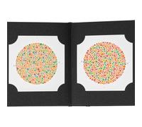 Color Vision Test Book with Ishihara Color Plates, 38-Plate Color Blindness Screening and Red Green Blindness Test, Optometry Testing Kit and Vision Assessment