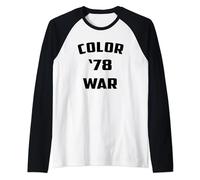 Color War '78 Funny Fear 1978 Street Pop Culture Raglan Baseball Tee