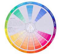 Color Wheel, Creative Color Wheel, Paint Mixing Learning Guide, Art Class Teaching Tool for Makeup Blending Board Chart Mix Colours 9.1 Inch