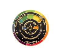 Color Wheel Enamel Pin - Funny What To Eat Pins - Aesthetic Pin Gifts for Kids Teens Women and Men
