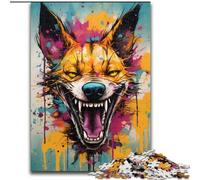 Color Wild Dog Puzzles for Teenagers 1000 Pieces, Stress Reliever Staycation Kill Time Parent-child Interaction (50x75cm)
