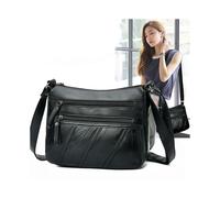 Color Women Solid Leather Square Single Shoulder Crossbody Fashion Gift Bag