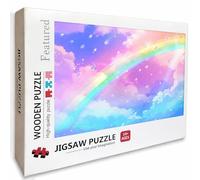 Color Wooden Jigsaw Puzzles 39x28in, Cloud Jigsaw Puzzles 2000 Pieces for Adults with Box, Educational Challenging Game, Back Lettering Easy to Distinguish, Summer Gifts, Beautiful Decoration, 0-9954