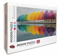 Color Wooden Jigsaw Puzzles 39x28in, Tree Jigsaw Puzzles 2000 Pieces for Adults with Box, Educational Challenging Game, Back Lettering Easy to Distinguish, Summer Gifts, Beautiful Decoration, 5-6420