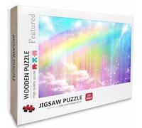 Color Wooden Jigsaw Puzzles 61x41in, Dreamy Jigsaw Puzzles 5000 Pieces for Adults with Box, Educational Challenging Game, Back Lettering Easy to Distinguish, Summer Gifts, Beautiful Decoration, 9-3183
