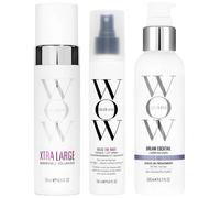 Color Wow Trio: Xtra Large Bombshell Volumizer, Raise The Root Spray & Dream Cocktail Carb-Infused Leave-in Treatment
