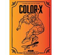Color-X: Skateboarding Coloring Book