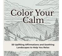 Color Your Calm 50 Uplifting Affirmations and Soothing Landscapes to Help You Relax: A Mindfulness Coloring Book for Adults with Inspirational Quotes, ... Affirmations, and Stress Relief Landscapes