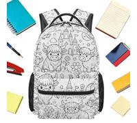 Color Your Own Backpack Kids Cow Print Handmade School Backpack
