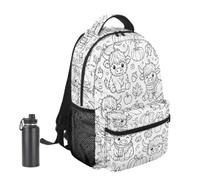 Color Your Own Backpack Kids DIY Cow Print Crafting Student Backpack