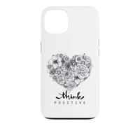 Color Your Own Floral Heart Positive Art Quotes Case for iPhone 13