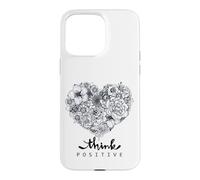 Color Your Own Floral Heart Positive Art Quotes Case for iPhone 15 Pro Max