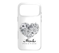 Color Your Own Floral Heart Positive Art Quotes Case for iPhone 17 Pro Max