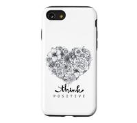 Color Your Own Floral Heart Positive Art Quotes Case for iPhone SE (2020) / 7/8