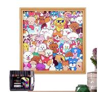 Color Your Own Puzzle - DIY Coloring Dog Picture Frame | Cute Table Decor Puzzle - for Boys Girls Animal Lovers Collectors Family Gatherings Game Night Holiday Indoor Activities