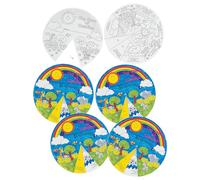 Color Your Own Religious Creation Story Wheels - 6 Pieces