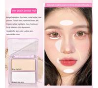 (color02) Hot Two-color Highlight Contouring Palette Face Brightening Eye Silkworm