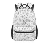 Colorable Schoolbag for Starting School Gifts with 12 Colors Pen, Travel Book Bag for Students, White_A, White_A