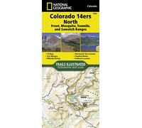 Colorado 14ers North Map: Sawatch, Mosquito, and Front Ranges (National Geographic Topographic Map Guide)