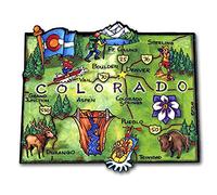 Colorado Artwood State Magnet Collectible Souvenirs and Gifts by Classic Magnets