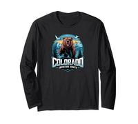 Colorado Bear - Adventure Awaits Mountain Graphic Long Sleeve T-Shirt