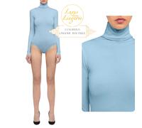 Colorado Body by Wolford Medium Icy Blue Turtleneck High Closed