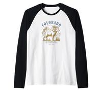 Colorado Centennial State Bighorn Ram Design Raglan Baseball Tee