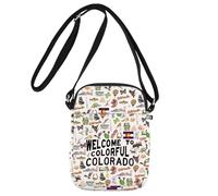 Colorado Crossbody Bag Colorado Trip Gifts Welcome To Colorful Colorado Gifts Colorado Travel Bag (Colorado cb1)