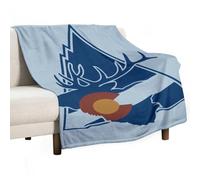 Colorado Deer White Mountains Flannel Blanket Throw 280g Lightweight Carpet Large Bed Blankets for Sofa Couch Bed