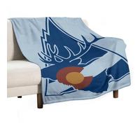 Colorado Deer White Mountains Flannel Blanket Throw 280g Lightweight Carpet Large Bed Blankets for Sofa Couch Bed