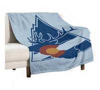 Colorado Deer White Mountains Flannel Blanket Throw 280g Lightweight Carpet Large Bed Blankets for Sofa Couch Bed