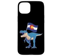 Colorado Dinosaur T-Rex Denver Flag Boulder Ski Men Women Case for iPhone 15 Plus