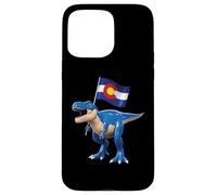 Colorado Dinosaur T-Rex Denver Flag Boulder Ski Men Women Case for iPhone 15 Pro Max