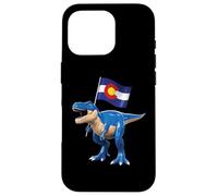 Colorado Dinosaur T-Rex Denver Flag Boulder Ski Men Women Case for iPhone 16 Pro