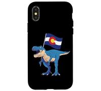 Colorado Dinosaur T-Rex Denver Flag Boulder Ski Men Women Case for iPhone X/XS