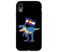 Colorado Dinosaur T-Rex Denver Flag Boulder Ski Men Women Case for iPhone XR