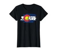 Colorado Distressed Flag Bicycle Value Graphic T-Shirt
