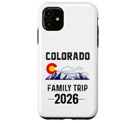 Colorado Family Trip 2026 Denver Map Flag CO Souvenir Match Case for iPhone 11