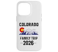 Colorado Family Trip 2026 Denver Map Flag CO Souvenir Match Case for iPhone 14 Pro Max